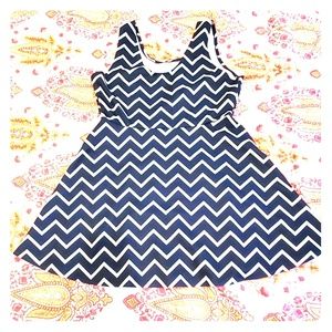Chevron print dress